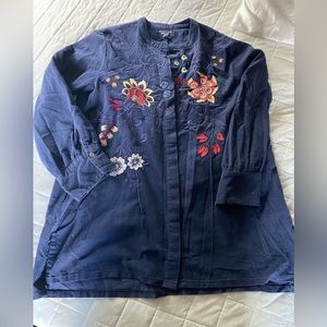 Johnny Was Embroidered Top